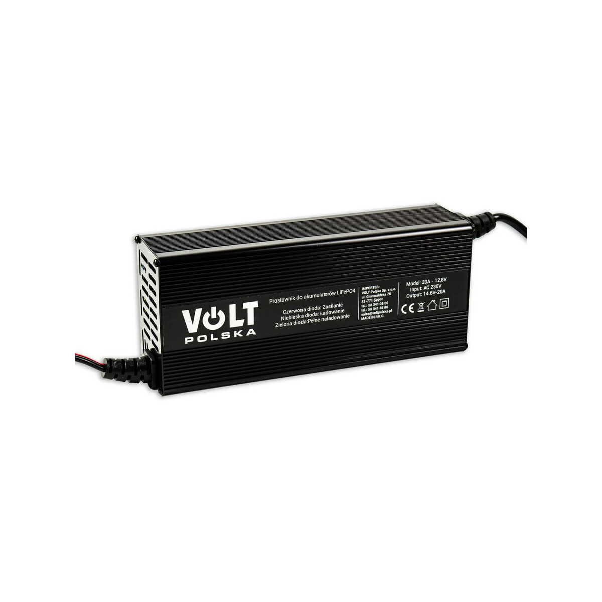 Prostownik Volt Polska do akumulatorów LiFePO4 12V 20A