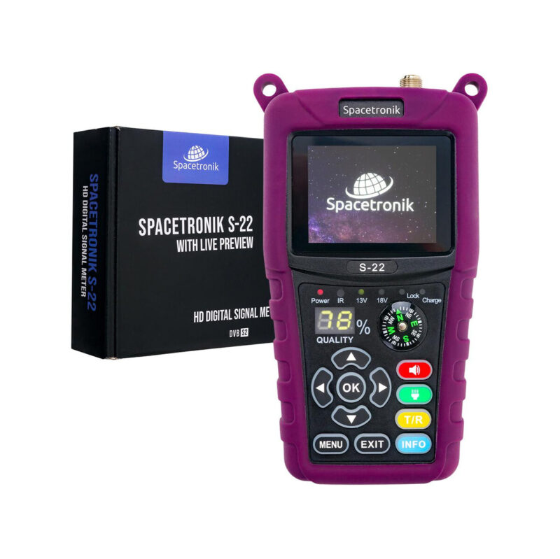 Miernik satelitarny Spacetronik S-22 DVB-S2/S2X IPTV M3U H.265