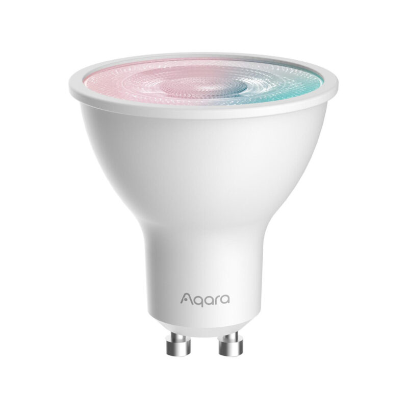 Aqara LED Bulb T2 RGB CCT GU10 | Żarówka LED | Thread, Zigbee, Bluetooth, 450lm, 4.9W