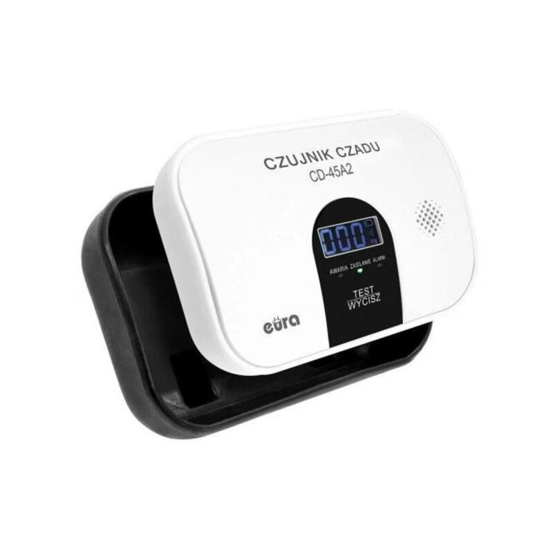 Czujnik czadu EURA CD-45A2 wolnostojący, bateryjny, wyswietlacz LCD