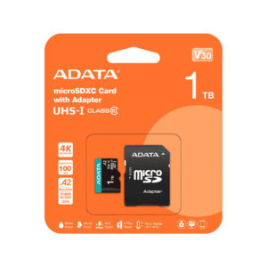 Adata Karta pamięci microSD Premier Pro 1TB UHS1 U3 V30 100/85 MB/s + adapter