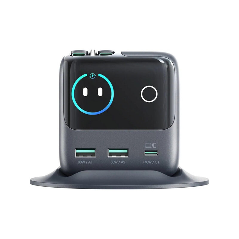 Ładowarka biurkowa Joyroom Podix Jr-TRD01 GaN 140 W 1x USB-C 2x USB-A + zwijane kable 2x USB-C