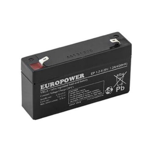 Akumulator AGM EUROPOWER serii EP 6V 1,2Ah (Żywotność 6-9 lat)