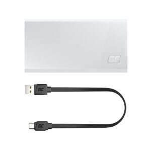 POWERBANK Green Cell PowerPlay20S 20000mAh PD 22,5W QC 3.0 3x USB-C BIAŁY