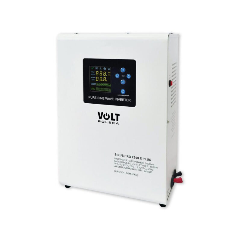 Przetwornica VOLT POLSKA SINUSPRO 2600 E PLUS 24/230V (1800/2600W) [AGM, GEL, LiFePO4]