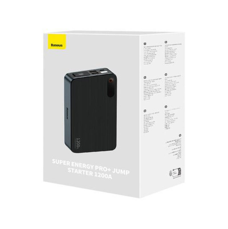 3cc64e40a0cc387bb2e4d87494a76a55_original POWERBANK BOOSTER Baseus Super Jump Starter C00245700111-00 12000mAh 12V 1200A + KABLE KROKODYLKI