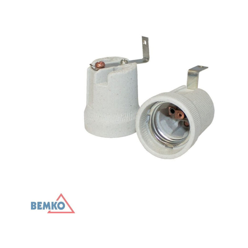 Oprawka ceramiczna E27 Z UCHWYTEM U