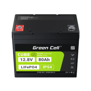 AKUMULATOR LITOWO-ŻELAZOWO-FOSFORANOWY LiFePO4 Green Cell Cube 12.8V 80Ah LFPGC12V80AH