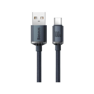 KABEL USB-A / USB-C Baseus Crystal CAJY000401 120cm 100W 6A QC 3.0 W OPLOCIE PREMIUM