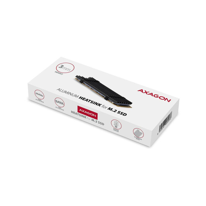 Radiator do dysków Axagon CLR-M2L3 M.2 SSD 3mm