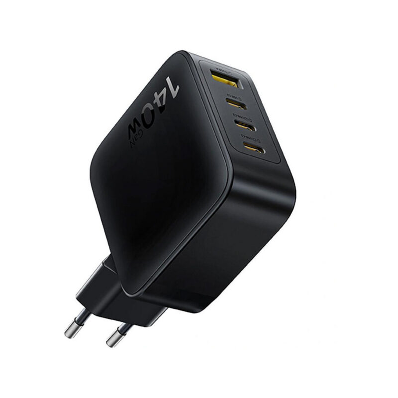 Ładowarka sieciowa Baseus EnerFill FH11 GaN 140 W 3x USB-C 1x USB-A PD 3.0 QC 4.0+ + kabel