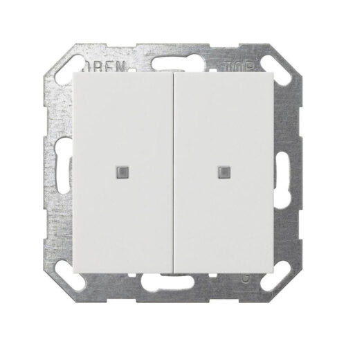GIRA czujnik przyciskowy 2x KNX ONE System 55 biały 517303