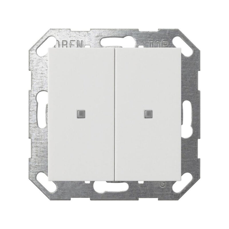 GIRA czujnik przyciskowy 2x KNX ONE System 55 biały 517303