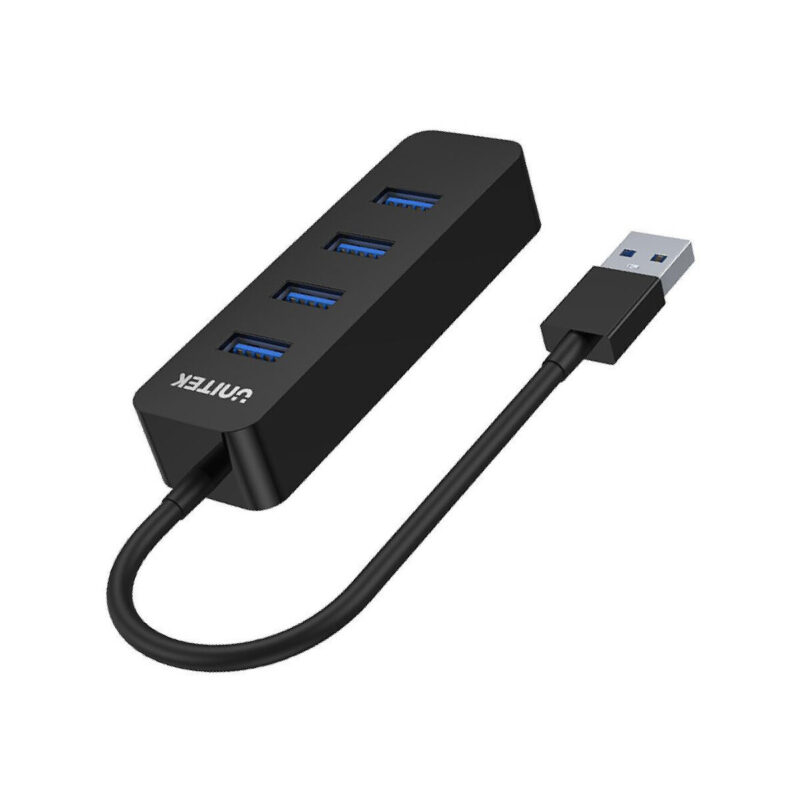 Hub USB Unitek H1117A, 4 porty, USB-C, USB 3.1, aktywny, 10W