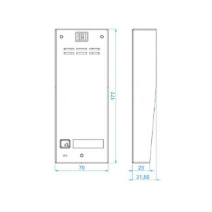 ACO FAM-P-1NPACC NT panel natynkowy 1-lokator czytnik breloków