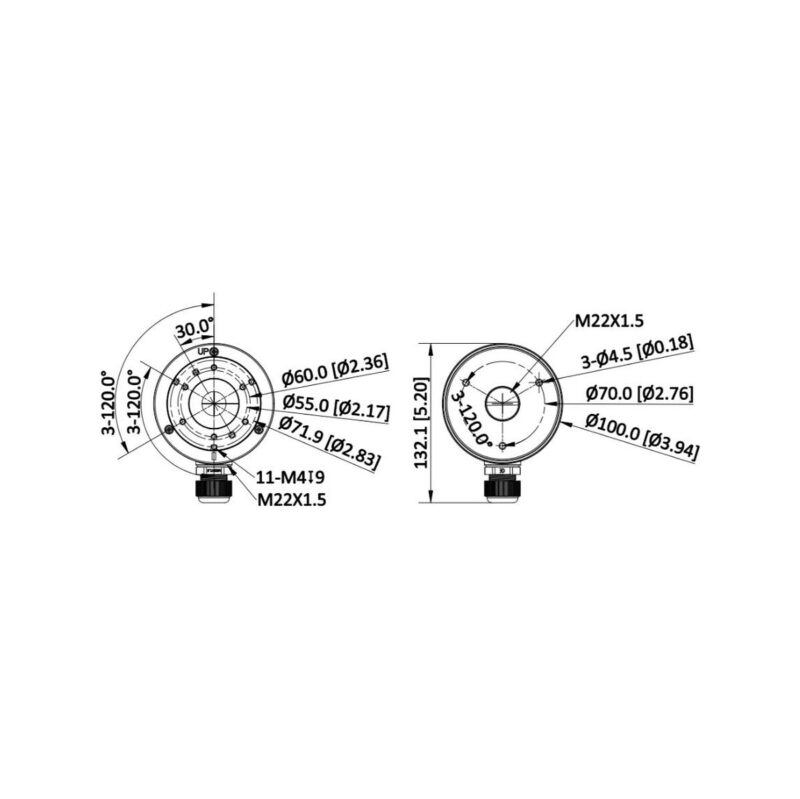 Uchwyt adapter Hikvision DS-1280ZJ-XS-Y(O-STD)