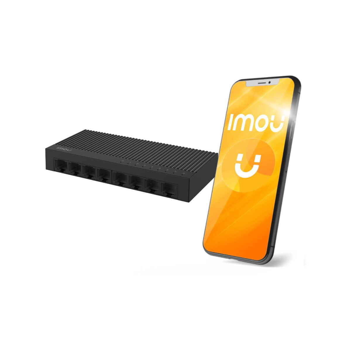 Switch Imou 8-portowy SF108C plastikowa obudowa 100Mbps