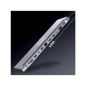 HUB ADAPTER USB-C 12w1 Stacja Dokująca 2x HDMI 4K ETHERNET RJ45 USB 3.0 BYL-2211