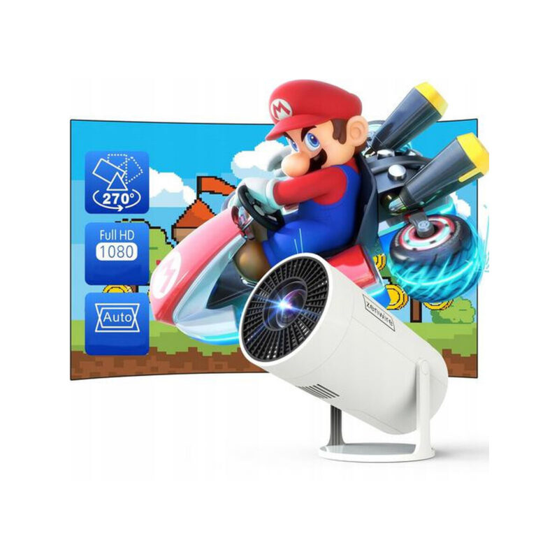 Przenośny Projektor Zenwire R1 Full HD Android Wifi Bluetooth Obrotowy