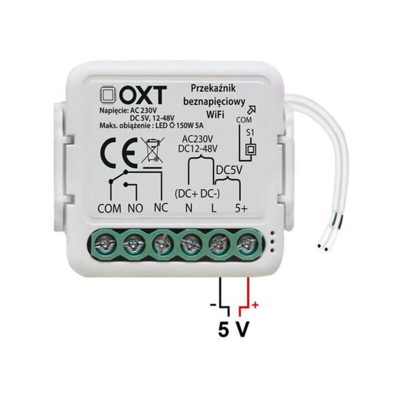 3f46554ef07ce3b06126a6b2c04f8dc7_original Moduł OXT mini przekaźnik beznapięciowy AC 230V DC 5V 12-48V WiFi TUYA