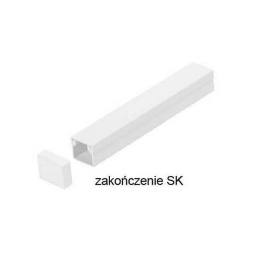 Osprzęt do listew elektroinstalacyjnych, zakończenie BIAŁY SK 40x40 (1szt.)