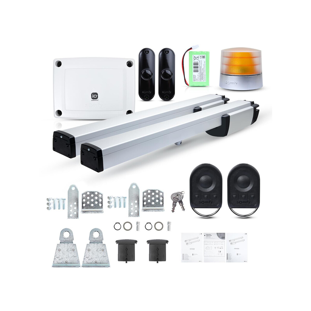 Zestaw Somfy Ixengo L 3S+ IO Comfort Pack do 8m bram dwuskrzydłowych