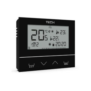 Przewodowy dwustanowy regulator pokojowy czarny ST-292v3 Tech sterowniki