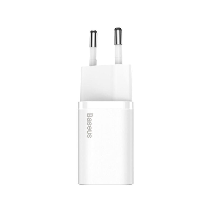 ŁADOWARKA SIECIOWA Baseus Super Si Quick Charger 1C CCSUP-J02 30W 1x USB-C PD 3.0 QC 3.0 BIAŁA
