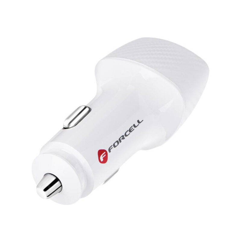 ŁADOWARKA SAMOCHODOWA Forcell Carbon CC50-1A1C 38 W 1x USB-C 1x USB-A PD 3.0 QC 3.0 BIAŁA