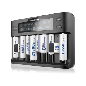 Ładowarka do akumulatorków cylindrycznych Li-ion oraz Ni-MH everActive UC-800