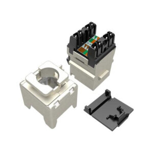 Moduł Keystone szybkozaciskowy narzędziowy SOLARIX Cat.6 STP RJ45 srebrny