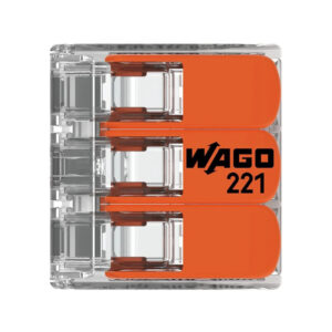 Szybkozłączka uniwersalna LINKA/DRUT 3x 0,2-4mm2 WAGO 221-413 (Paczka 50szt.)