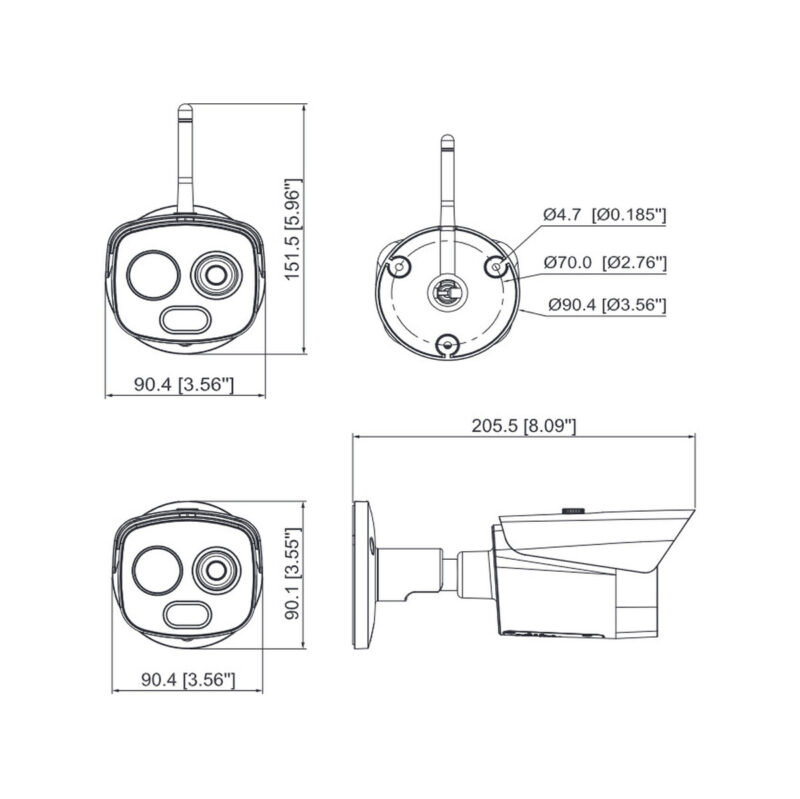 KAMERA TERMOWIZYJNA DAHUA TPC-BF1241-B3F4-S2