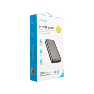 Powerbank Veger 20000 mAh 100 W PD QC 3.0 USB-A 2x USB-C czarny