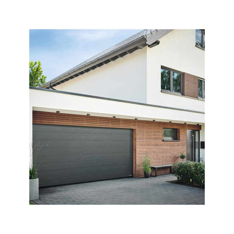 Brama garażowa segmentowa Renomatic/Hormann z napędem ProLift500-2 i szyną FS30 - przetłoczenia M Planar. Wymiar 2500x2125mm.