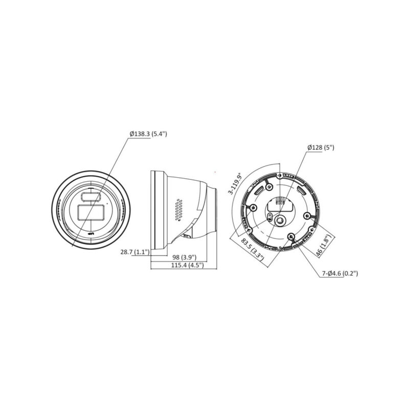 Kamera IP Hikvision DS-2CD3366G3-LISUY/SL(2.8mm)(eF)