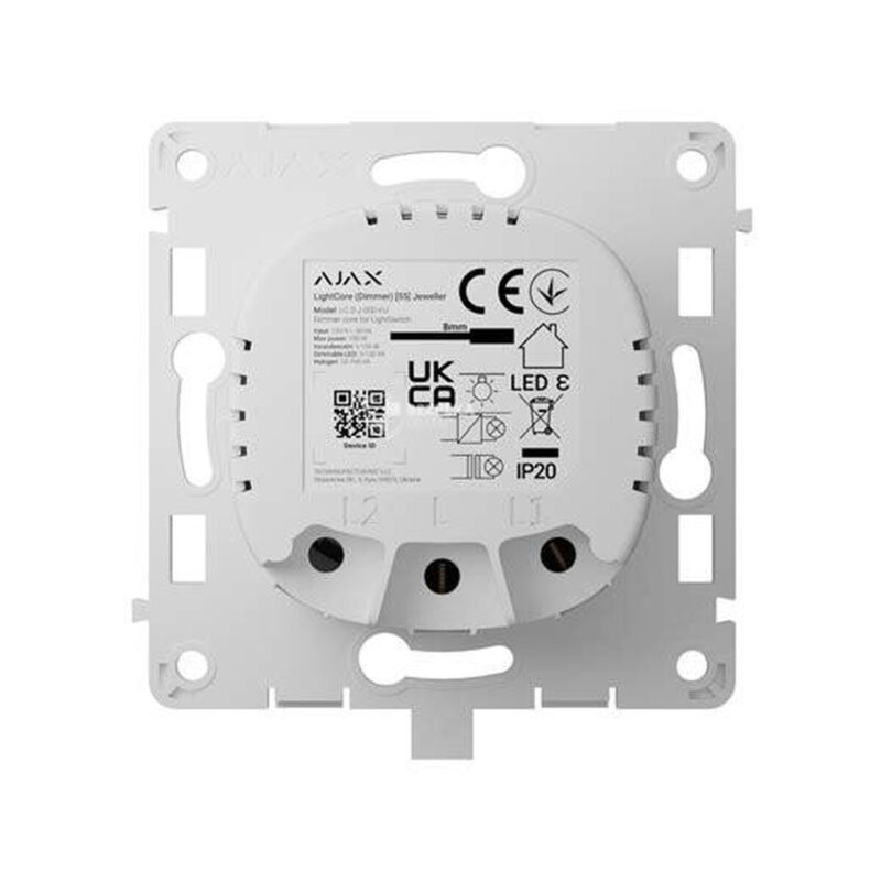 AJAX Włącznik światła LightCore Dimmer vertical (white)
