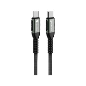 KABEL USB-C / USB-C Forcell F-Energy Cafule 50 cm 240 W 5A PD QC 4.0 CZARNY W OPLOCIE
