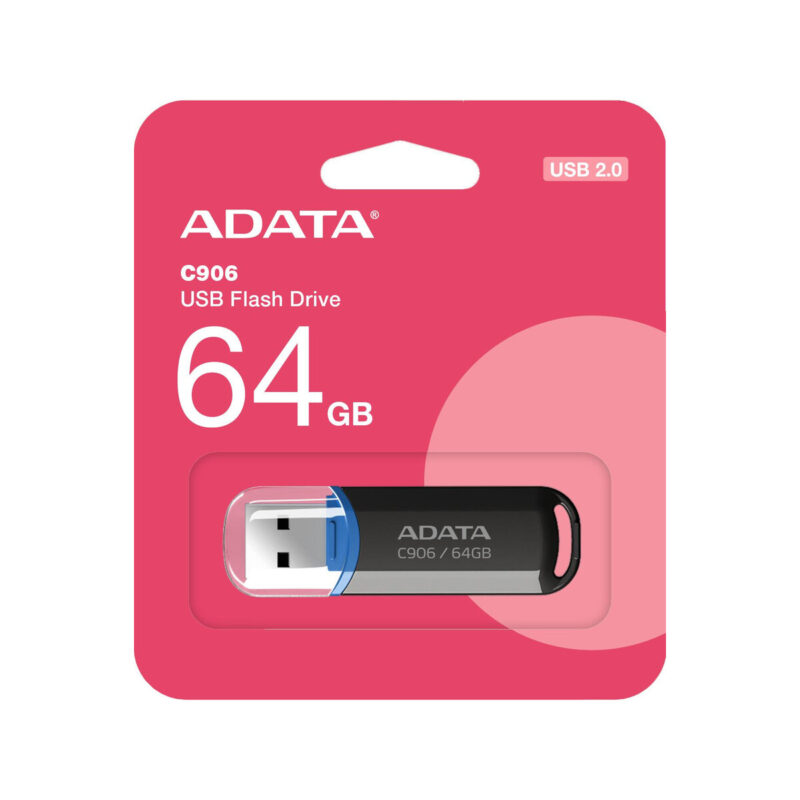 Adata Pendrive C906 64GB USB2.0 czarne