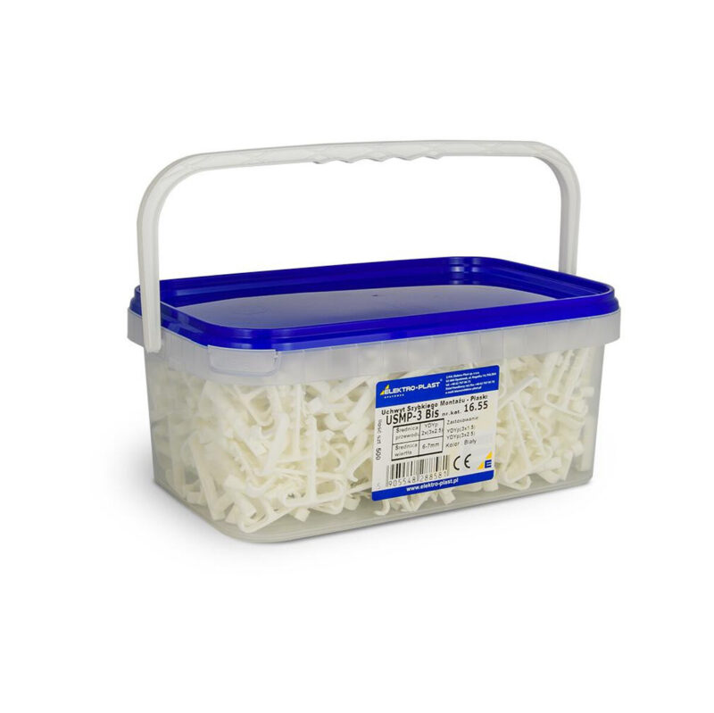 Uchwyt szybkiego montażu - płaski USMP-3 BIS Elektro-Plast Opatówek 500szt BOX 16.55