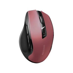 Mysz optyczna Ugreen MU006 bezprzewodowa USB 2.4GHz / Bluetooth 5.0 4000 DPI - czerwona