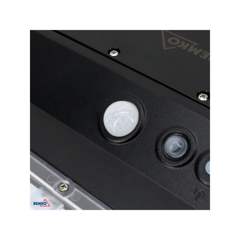 SOLARNA OPRAWA ULICZNA LED SOLGER 40W 6000LM 3000/4000/6000K IP65 CZARNA CZ. PIR