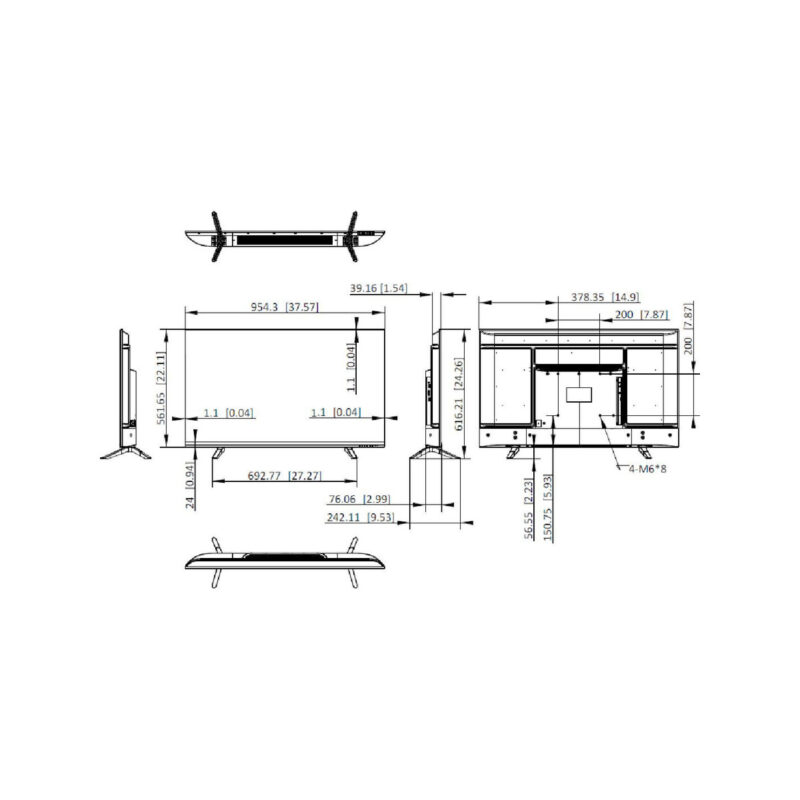 Monitor Hikvision DS-D5043F3-1V0S