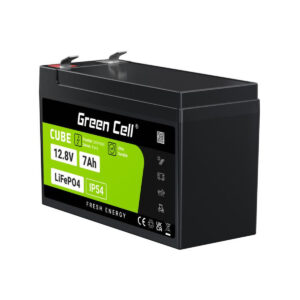 AKUMULATOR LITOWO-ŻELAZOWO-FOSFORANOWY LiFePO4 Green Cell Cube 12.8V 7Ah LFPGC12V7AH