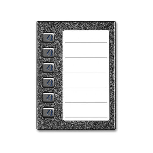 ACO CDN-6NP GR Podświetlany panel listy lokatorów z 6 przyciskami