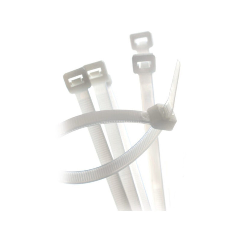 Opaska zaciskowa BIAŁA 200x3,6 GT-200IC (100szt.)