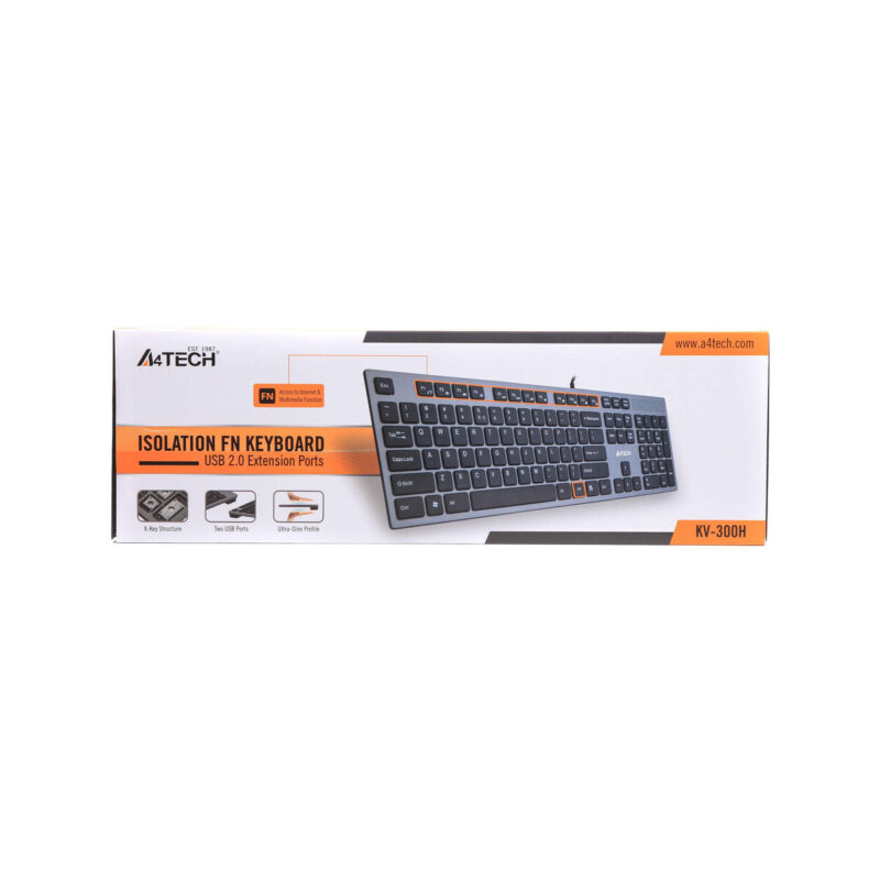 4825296f2ff7ed017e47b0f17aab20cb_original Klawiatura komputerowa A4tech KV-300H USB szary