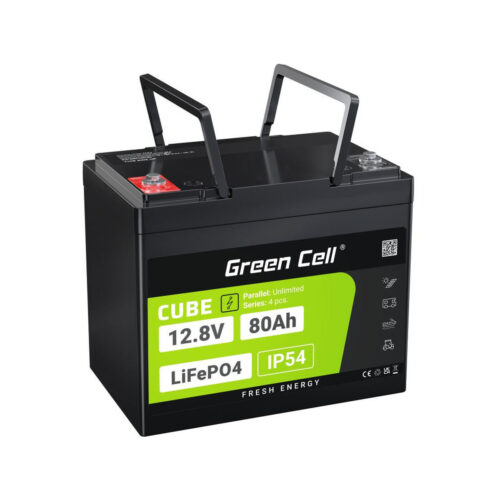 AKUMULATOR LITOWO-ŻELAZOWO-FOSFORANOWY LiFePO4 Green Cell Cube 12.8V 80Ah LFPGC12V80AH