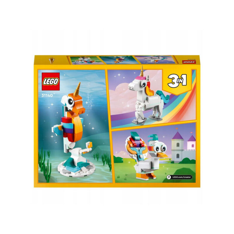 Klocki LEGO Creator 3w1 31140 - Magiczny jednorożec