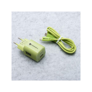 4893e39a0b8213575fad3813cca47edb_original ŁADOWARKA SIECIOWA Forcell F-Energy GaN III VT-41 33 W 1x USB-C 1x USB-A PD 3.0 QC 4.0 ZIELONA